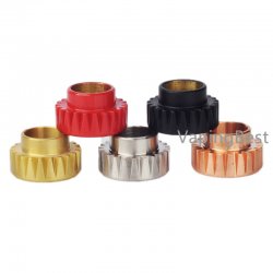 Stainless Steel Metal Gear Mouthpiece Wide Bore 810 Drip Tip for Sherman RTA & All 810 Sized Tanks