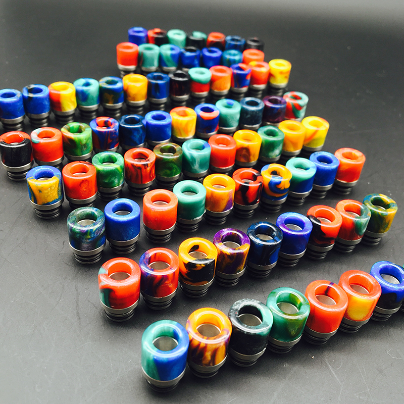buy 510 Drip Tip Imported Resin With Stainless Steel Edge (2PCS)