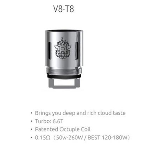 Authentic Smok TFV 8 Replacement Coil Heads - Click Image to Close